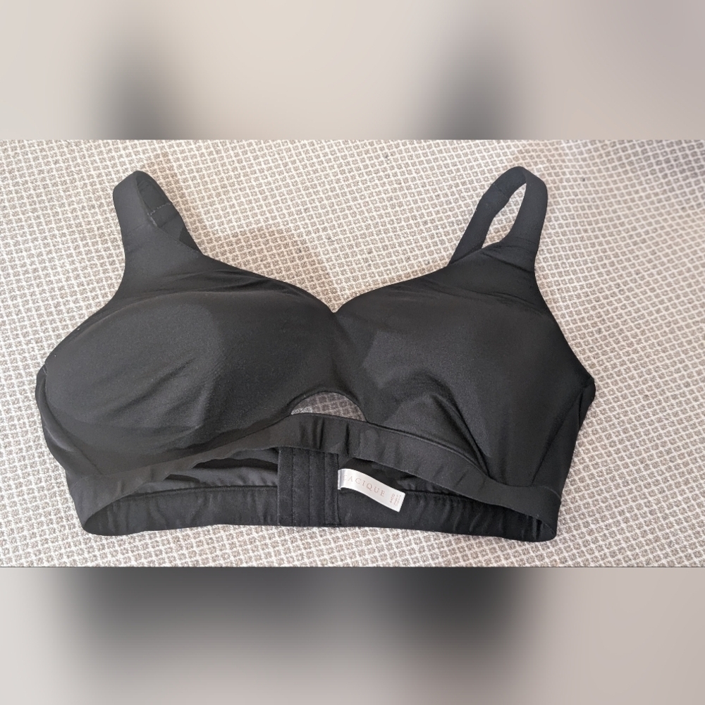 Cacique Black Full-Coverage Bra Lightly Lined No Wire 44DD